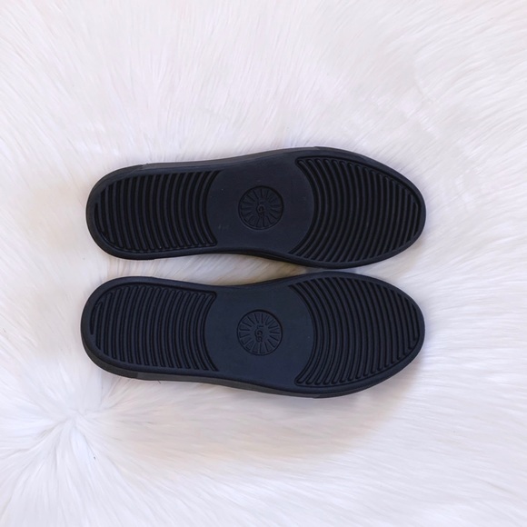 UGG Zilo Black Leather Sneakers - Picture 6 of 7